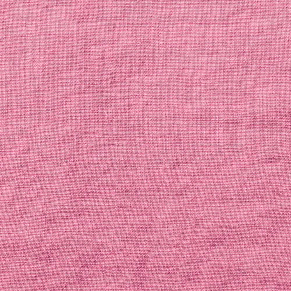 Drap plat en lin lavé - Rose Garance - Image 4