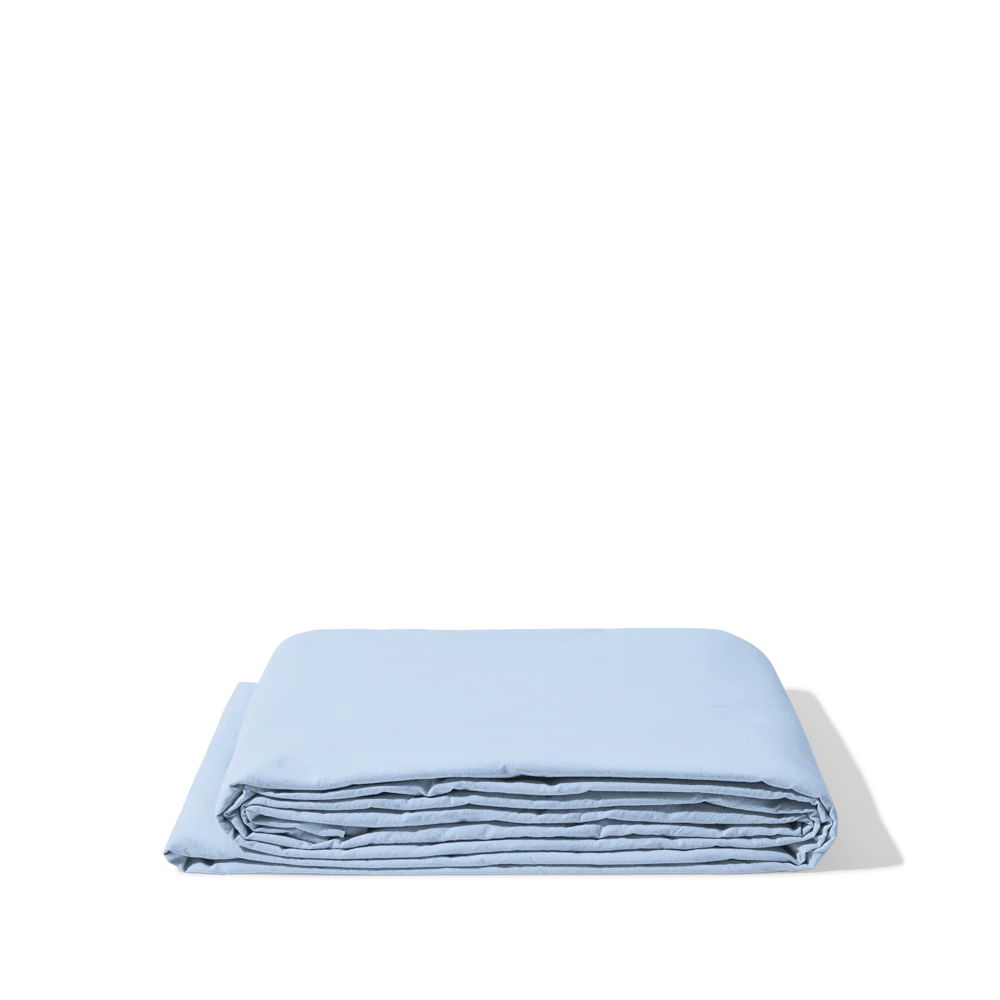 Drap plat en percale de coton - Bleuet - Image 3