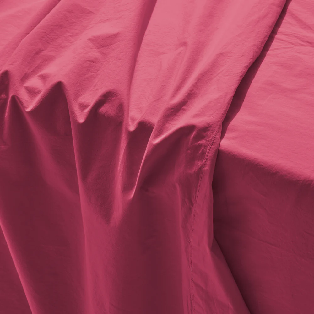 Drap plat en percale de coton - Rose Club - Image 3