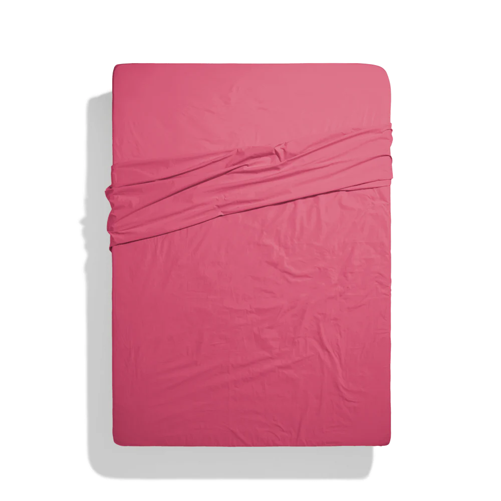 Drap-housse en percale de coton - Rose Club - Image 5