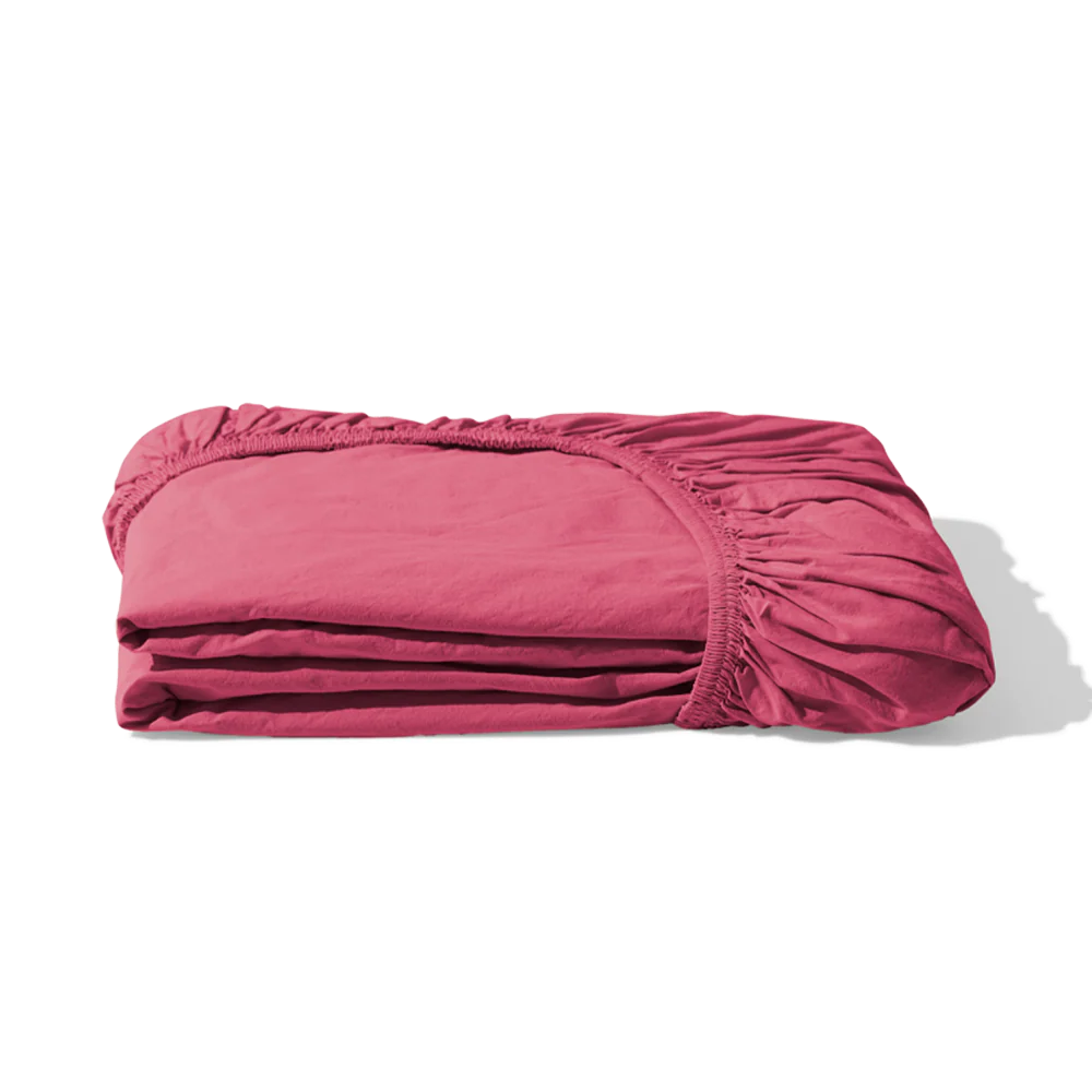 Drap-housse en percale de coton - Rose Club - Image 6