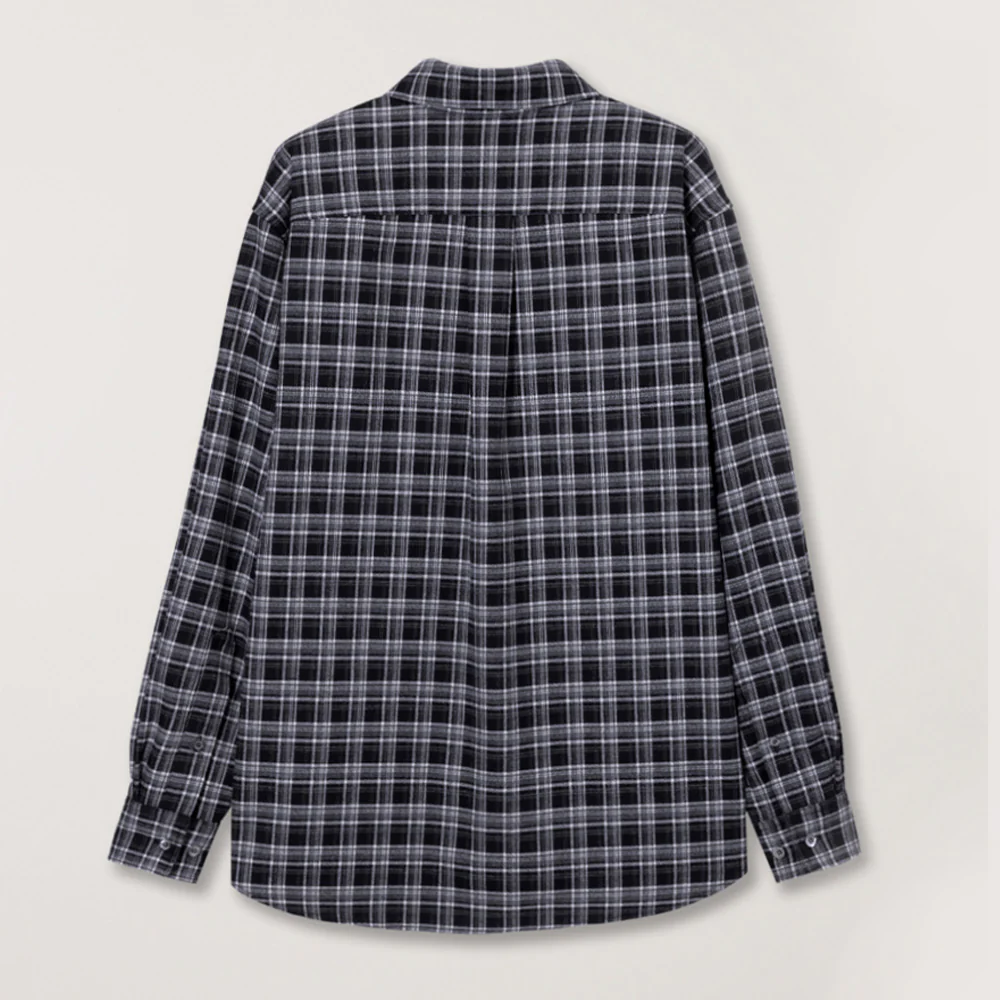 Dunst - Chemise Check Flannel - Noir - Image 6