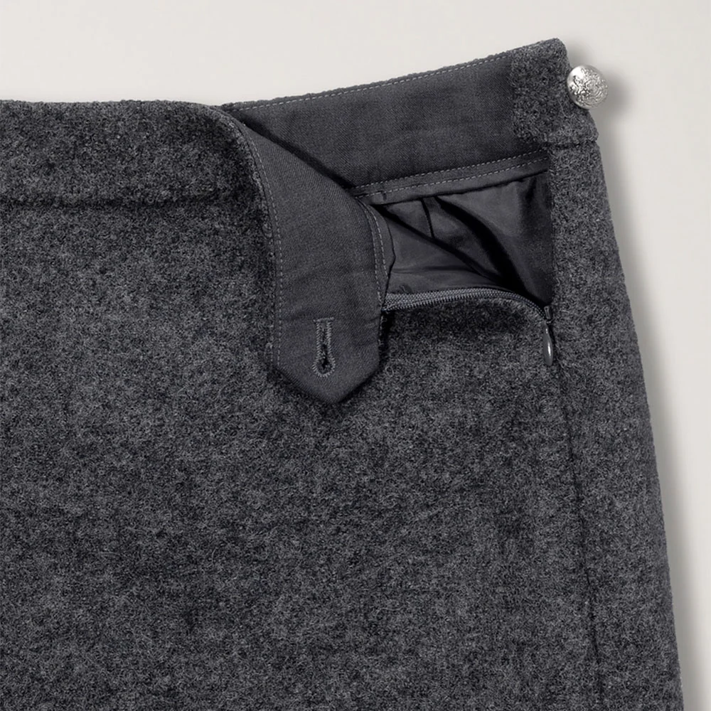 Dunst - Mini jupe en laine - Gris - Image 4