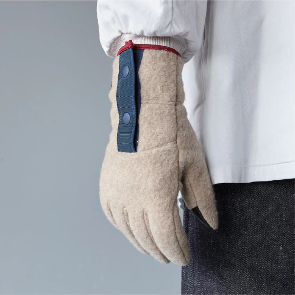 ELMER - Gants en laine recyclée - Beige - Image 2