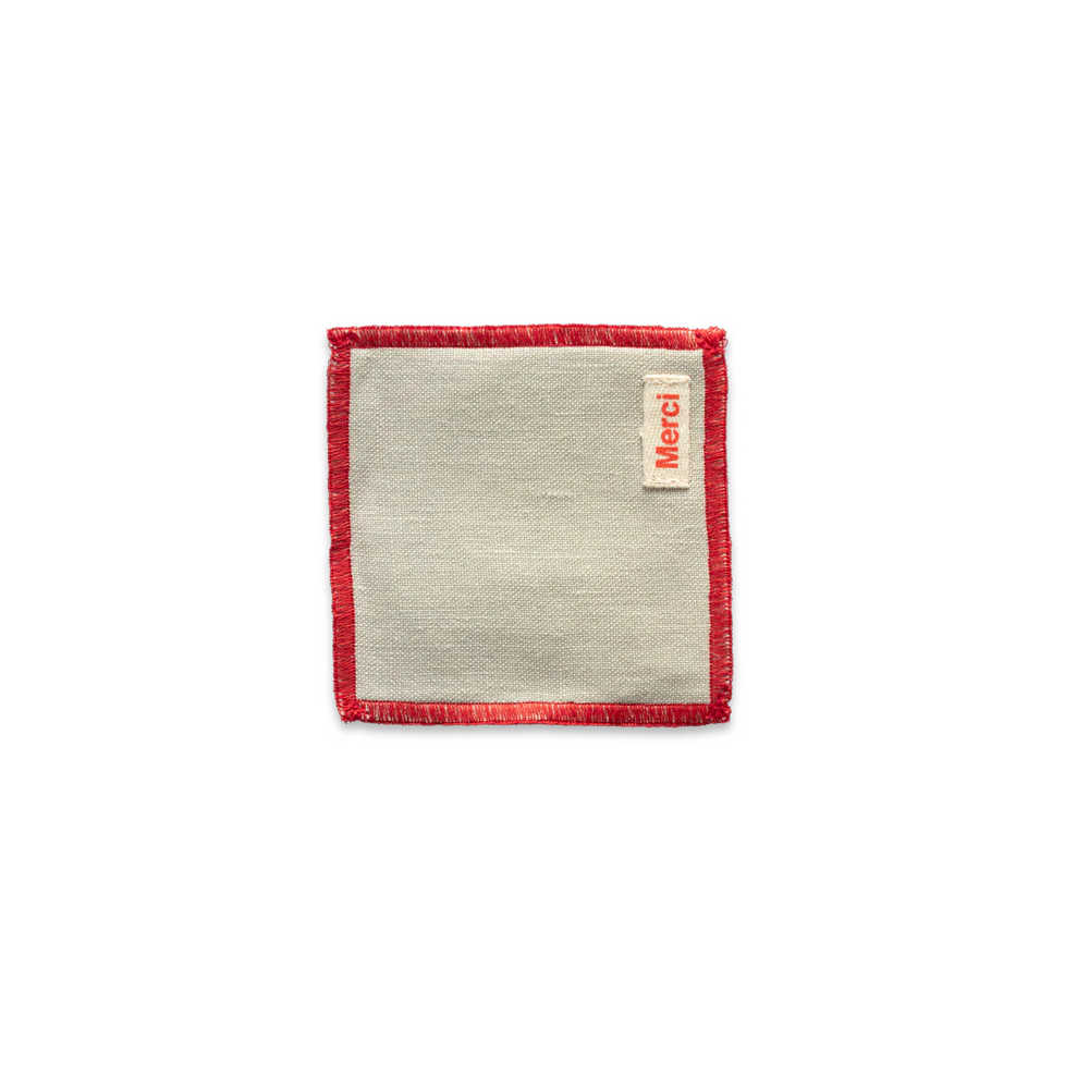 Ensemble de 6 dessous de verre en lin lavé - Pierre - Image 7
