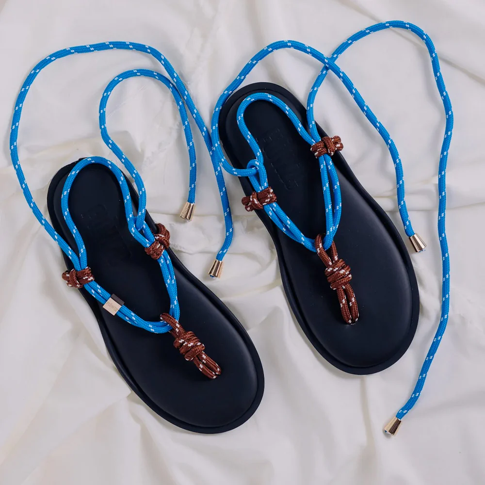 FLOWZE - Sandale Flo Twin - Bleu Marron