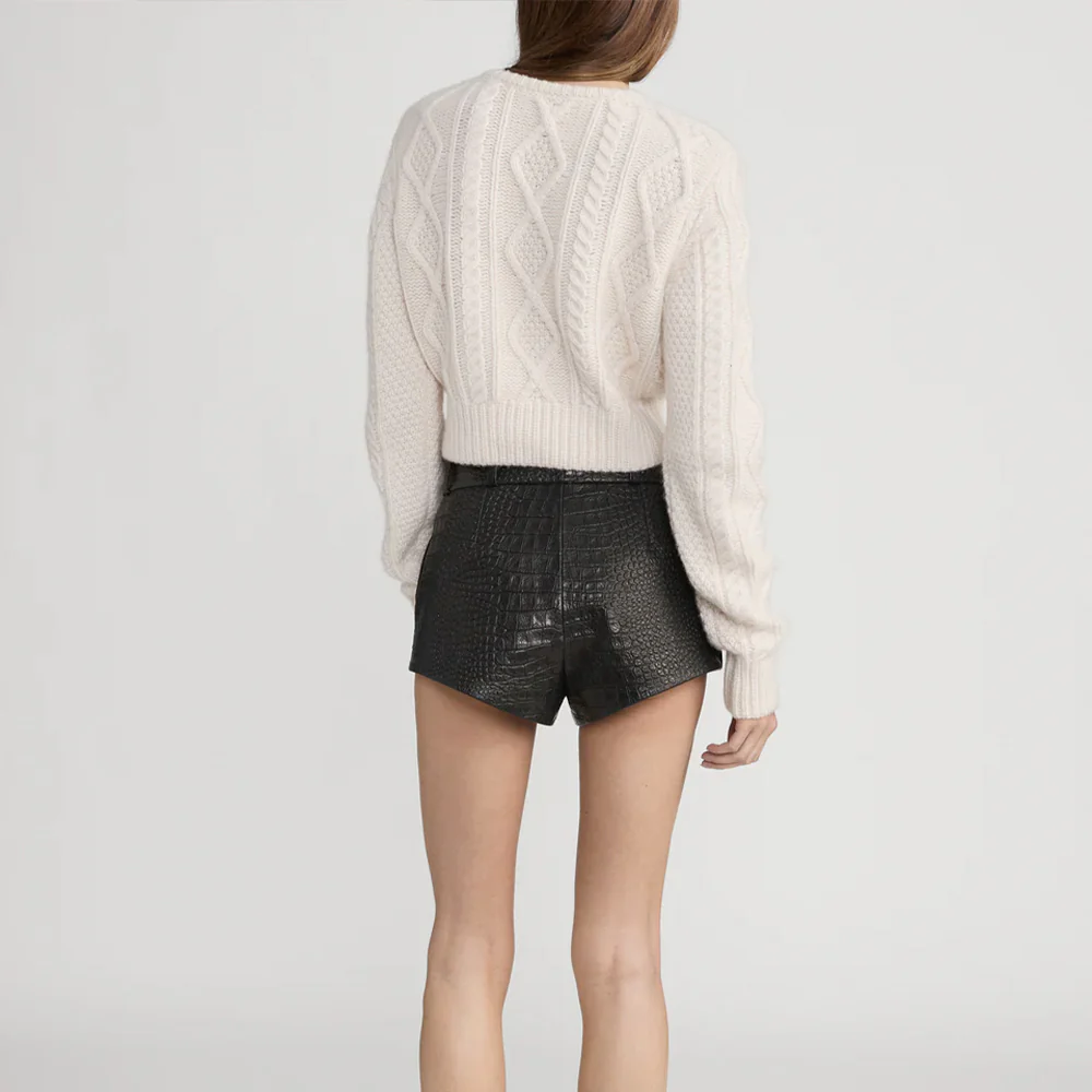 Frame - Cardigan The Cable Knit - Crème - Image 4