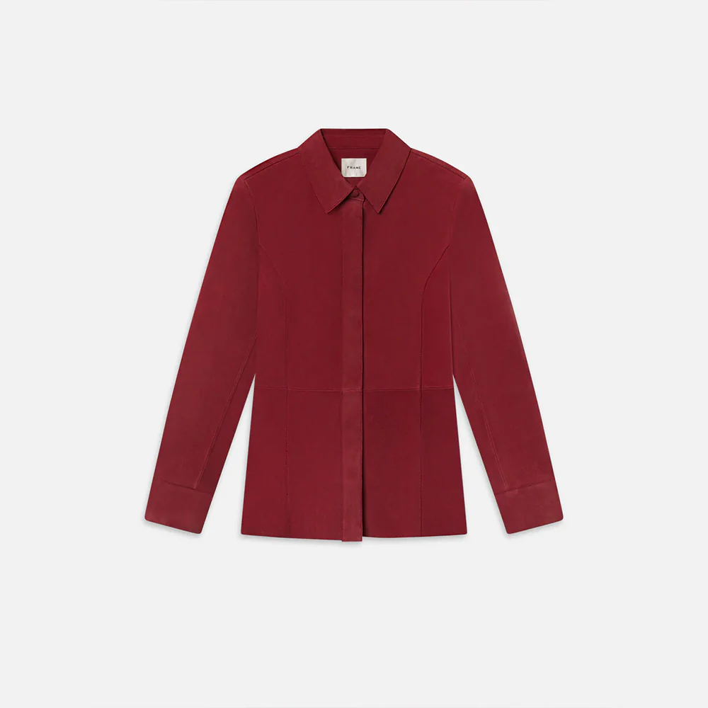 Frame - Chemise Suede - Garnet