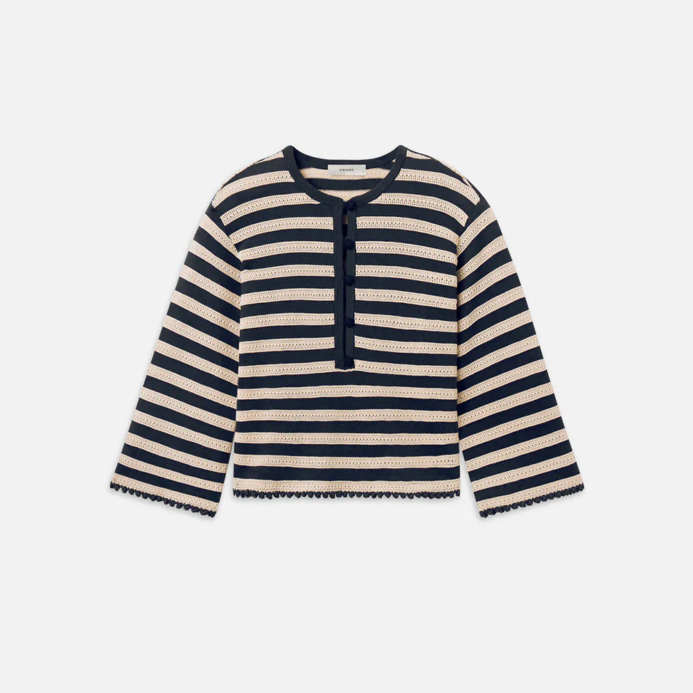 Frame - Pull Captain - Crème & Marine