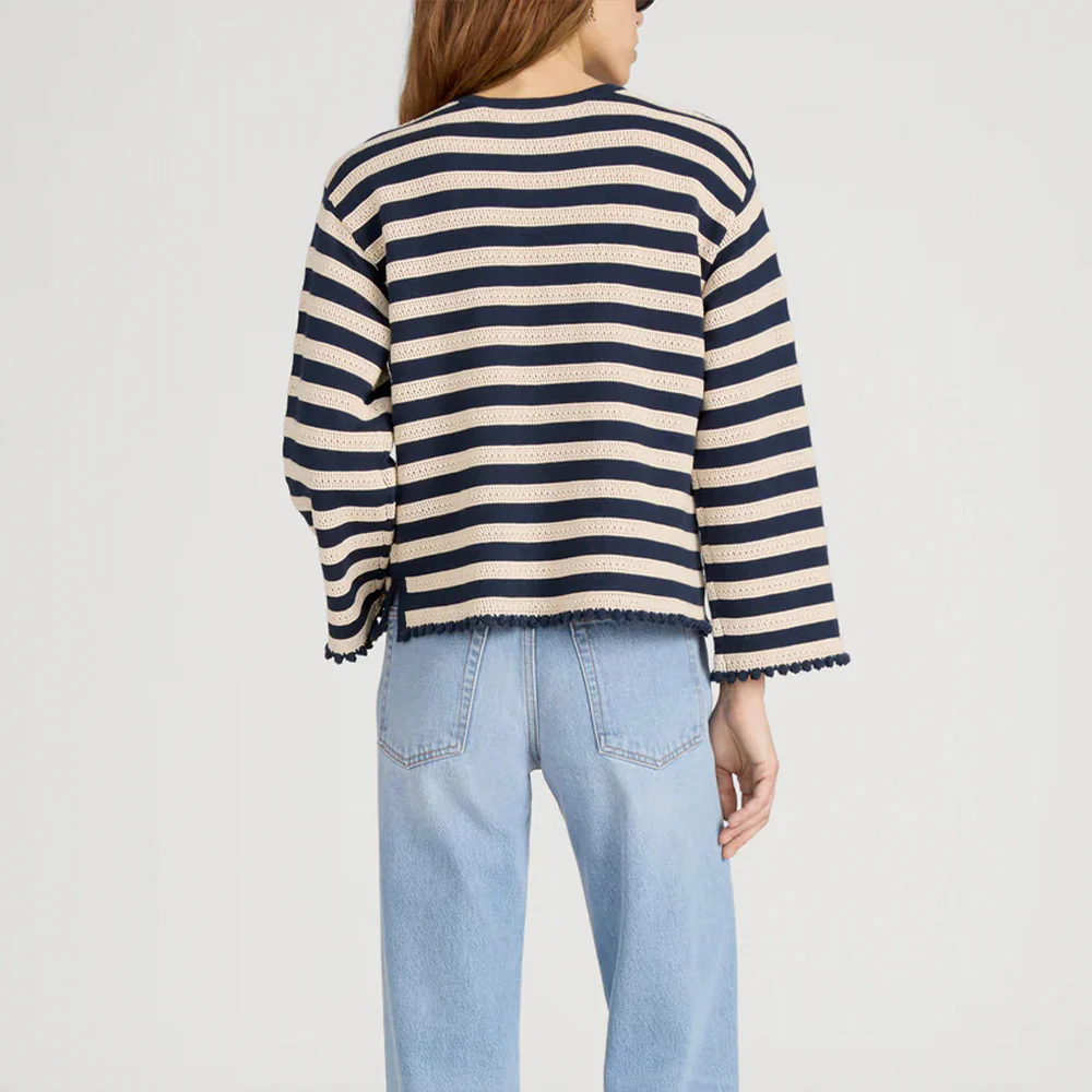 Frame - Pull Captain - Crème & Marine - Image 4