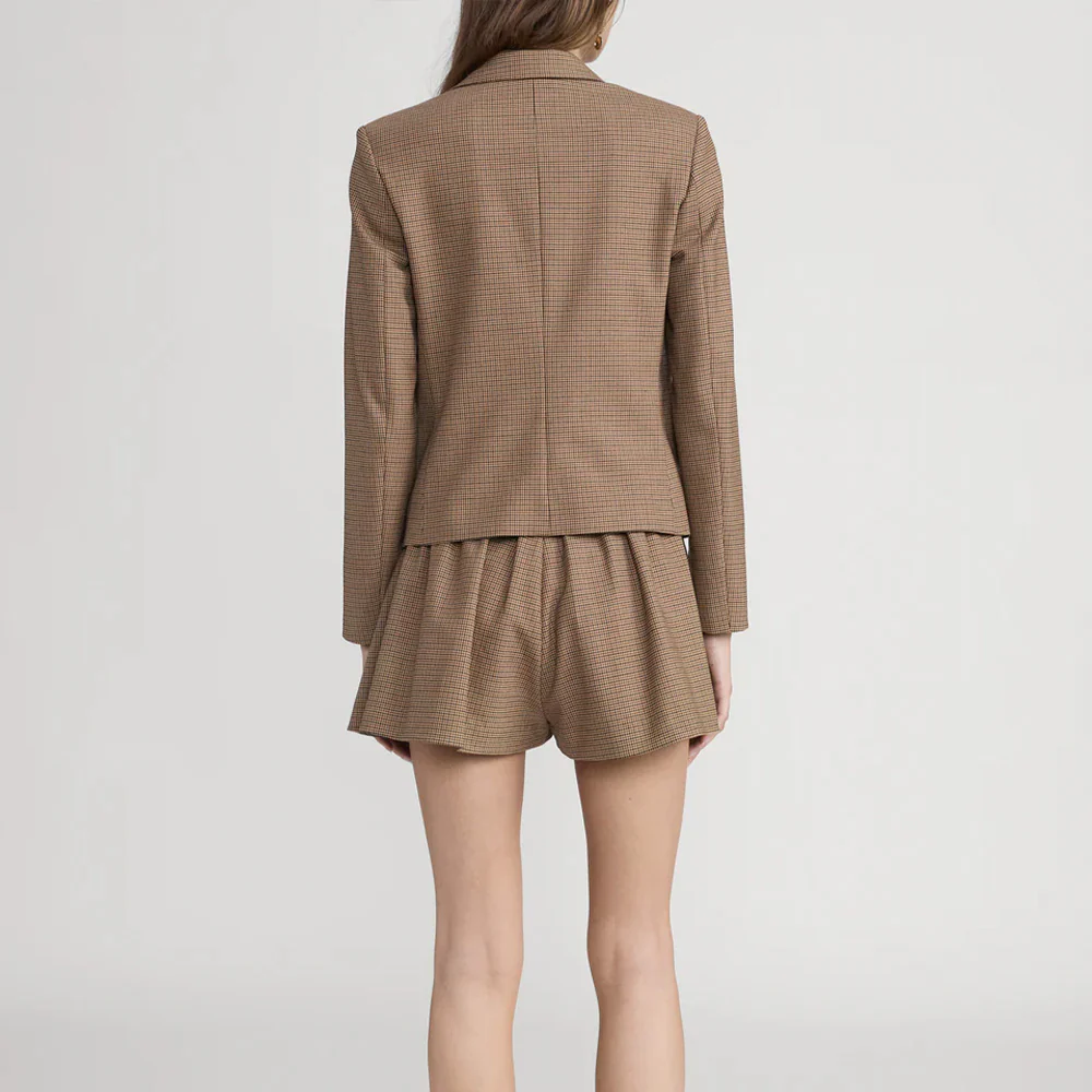 Frame - Veste The Plaid Smart - Marron - Image 5