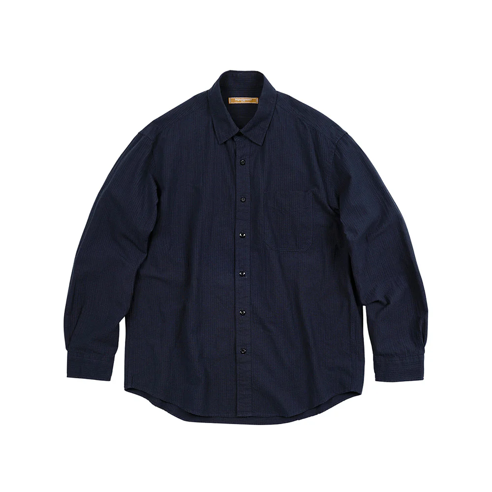 Frizmworks - Chemise Og Dobby Seersucker - Marine
