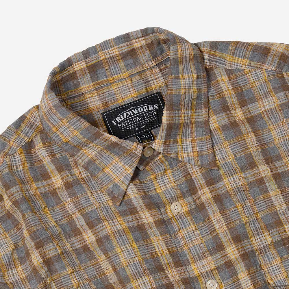 Frizmworks - Chemise Uneven Check - Jaune - Image 3