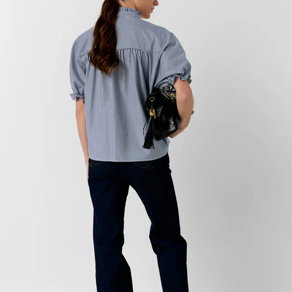 Gerard Darel - Blouse Clee - Bleu Ocean - Image 3