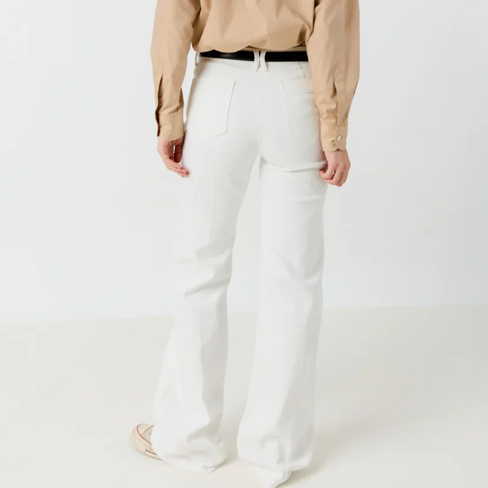 Gerard Darel - Jean flare Anna - Optic White - Image 3