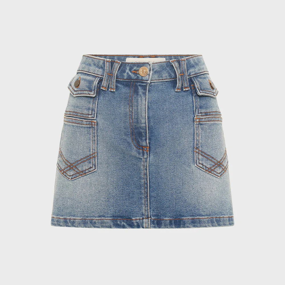 Gerard Darel - Jupe mini Virginie - Jeans