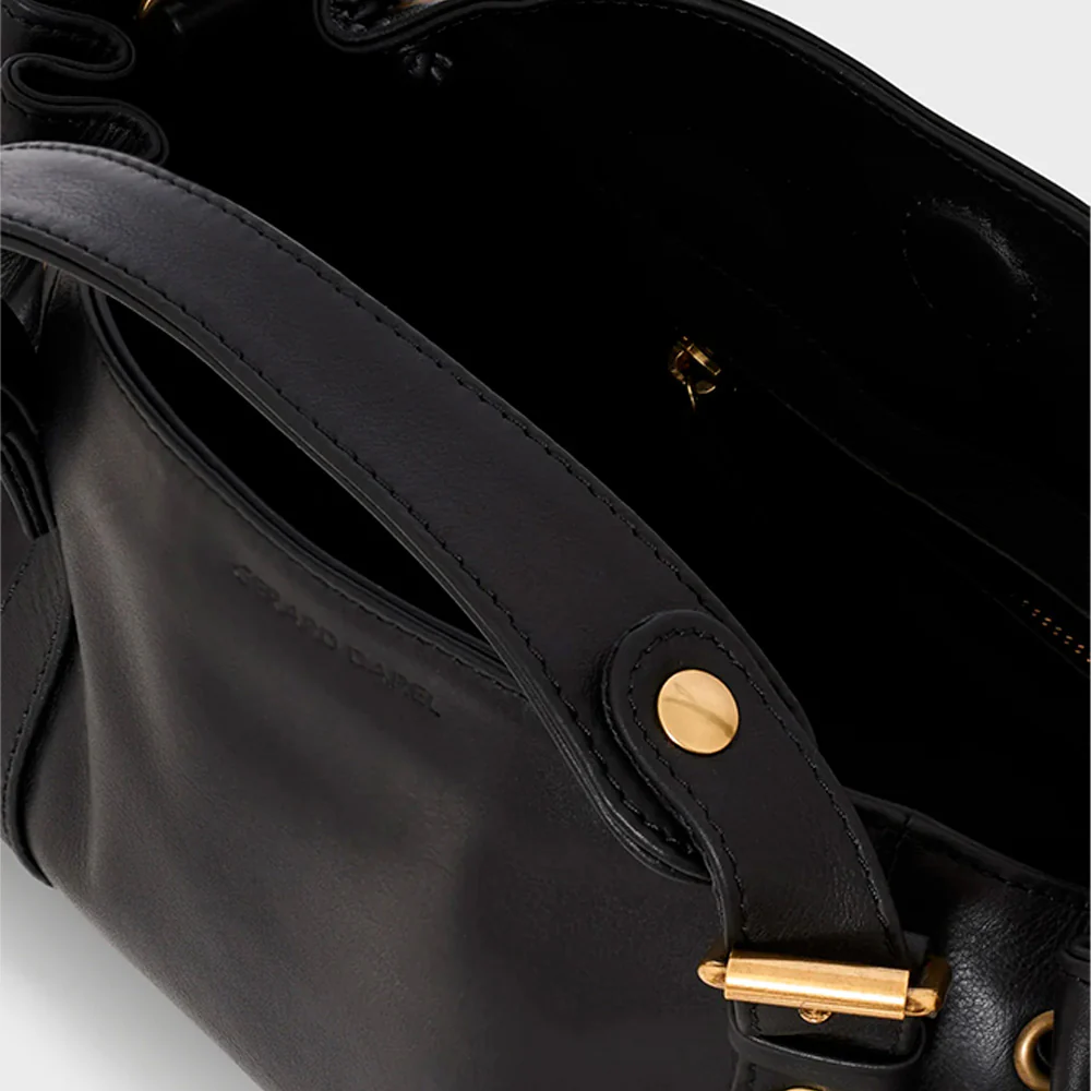 Gerard Darel - Sac en cuir Le 12H - Noir - Image 3