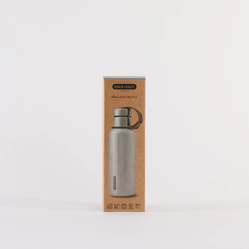 Gourde isotherme en inox 500ml - Olive - Image 3