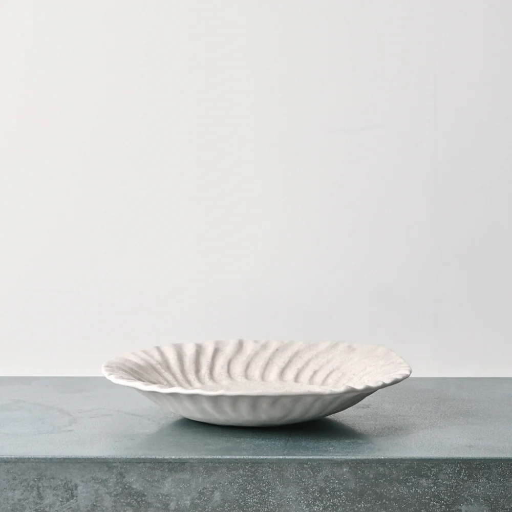 Grande assiette creuse - Quartz craquelé - Image 2