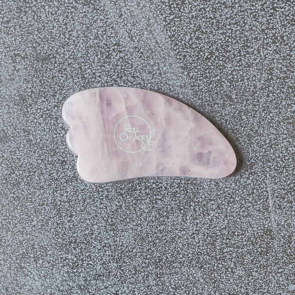 Gua Sha Quartz - Rose - Roll on Jade - Image 3