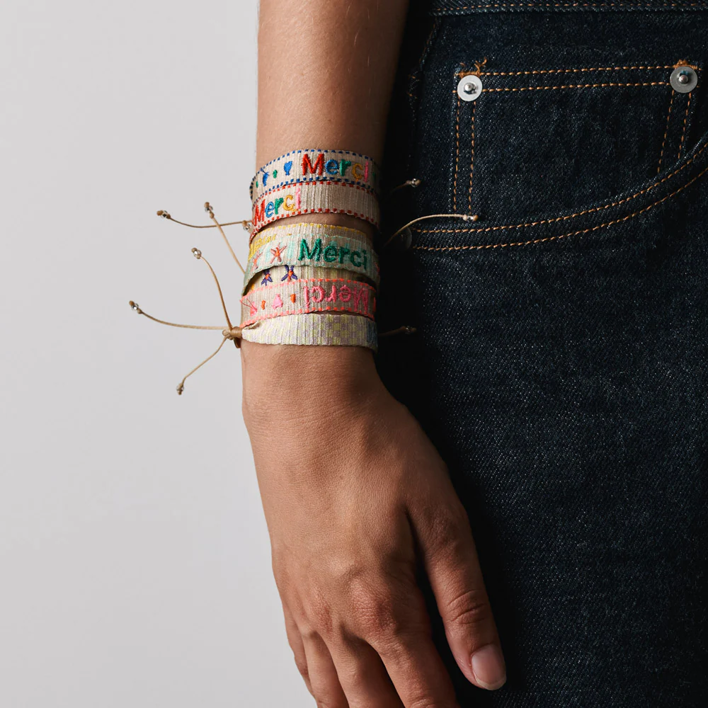 Guanabana x Merci - Bracelet Cœur - Bleu - Image 2