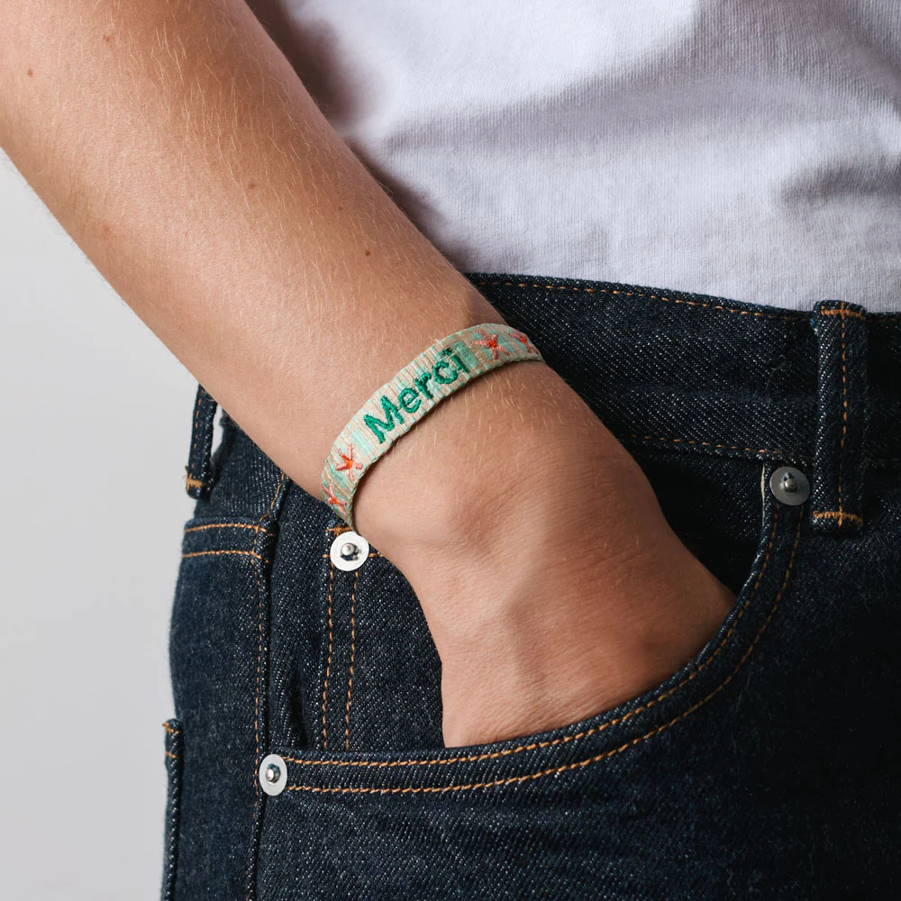 Guanabana x Merci - Bracelet Etoiles - Rose