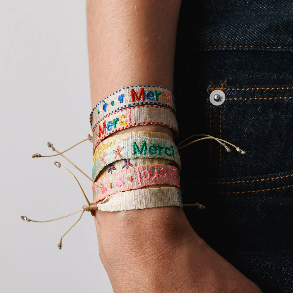 Guanabana x Merci - Bracelet Etoiles - Rose - Image 2