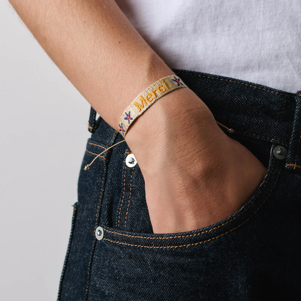Guanabana x Merci - Bracelet Etoiles - Violet