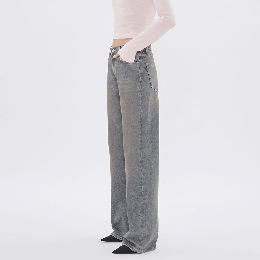 Haikure - Jeans Korea - Bleu Ziggy - Image 2