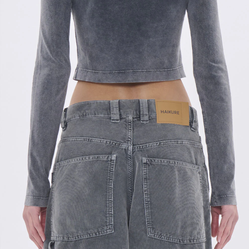 Haikure - Jeans Sibilla Velvet Pier - Gris - Image 4