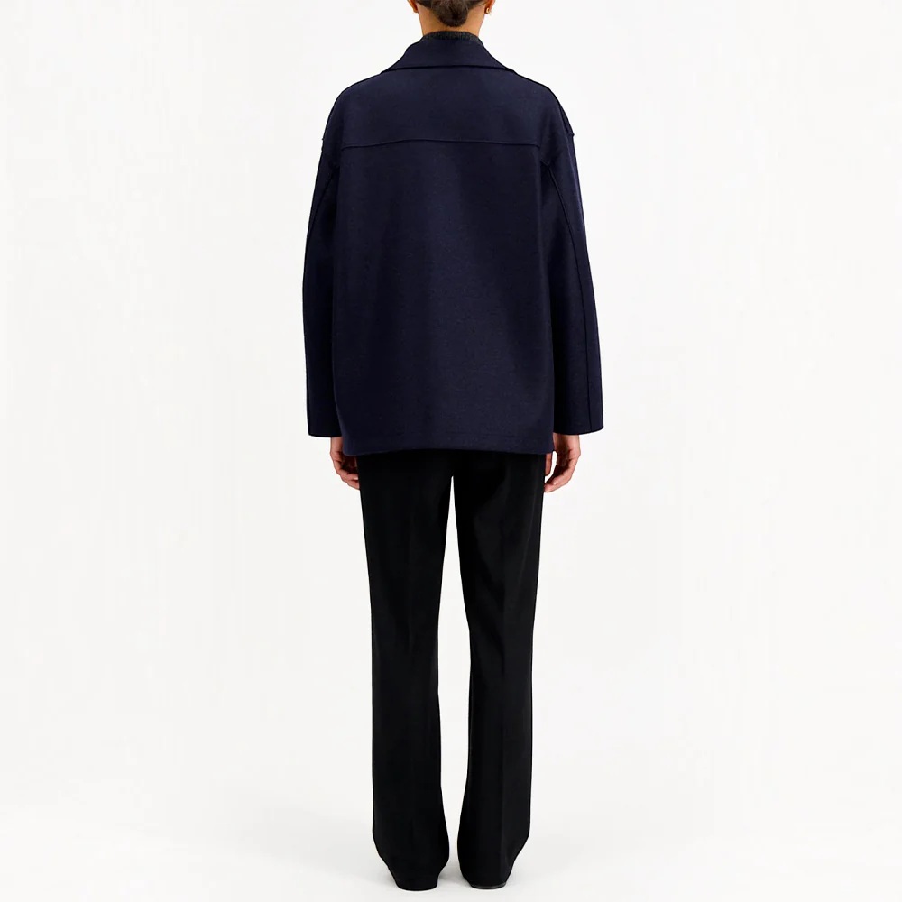 Harris Wharf London - Manteau Peacoat Oversized - Marine - Image 4