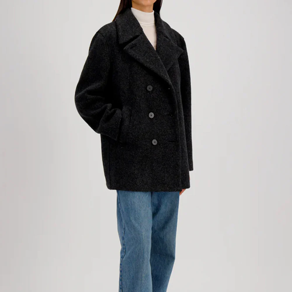 Harris Wharf London - Manteau Sailor - Anthracite - Image 4