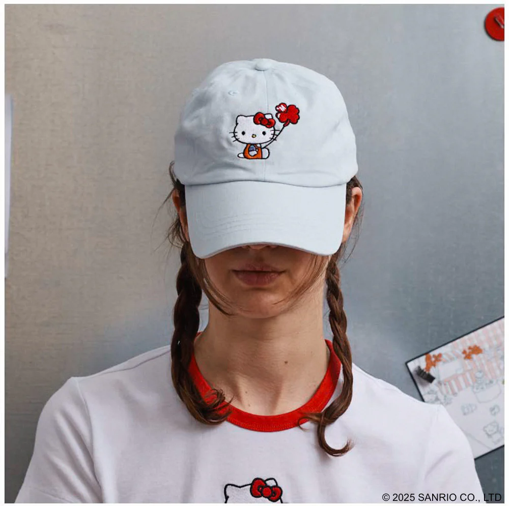 Hello Kitty x Merci - Casquette Ballon - Bleu Pastel