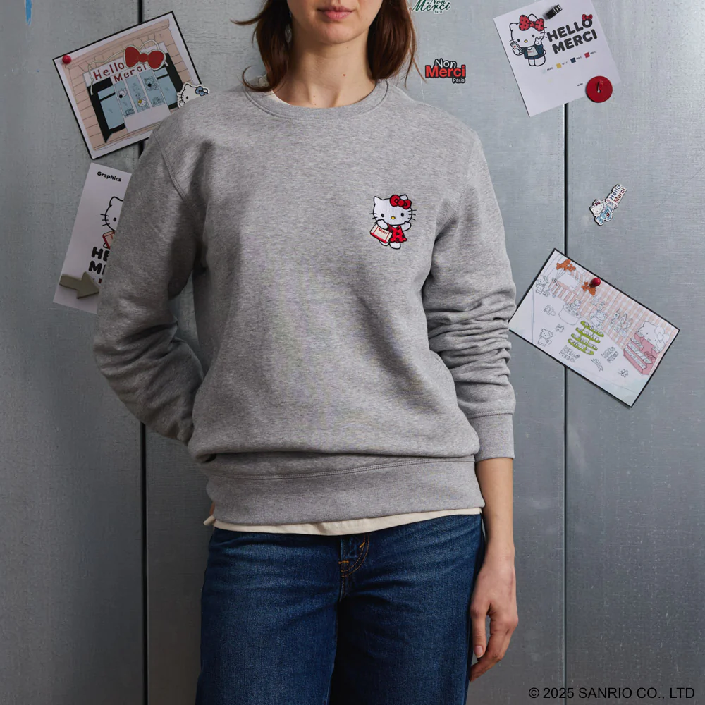 Hello Kitty x Merci - Sweat Candide - Gris - Image 4