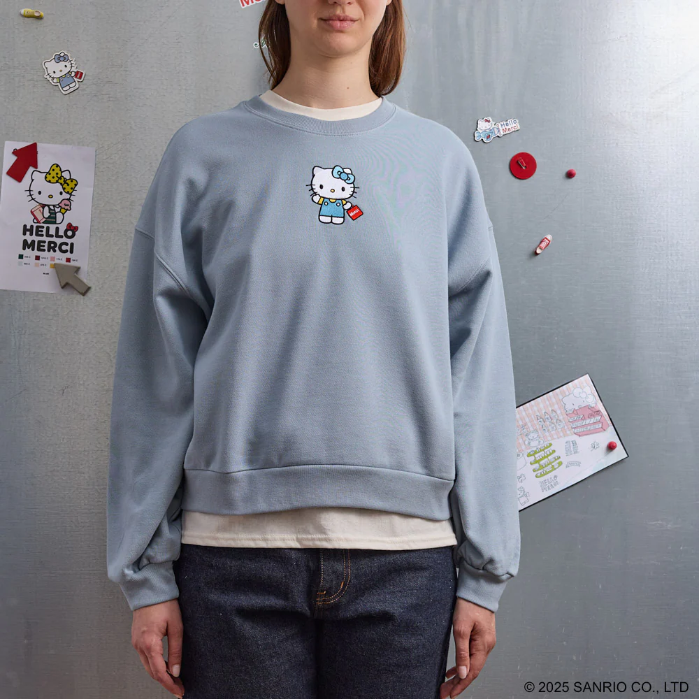 Hello Kitty x Merci - Sweat Emma - Bleu Clair