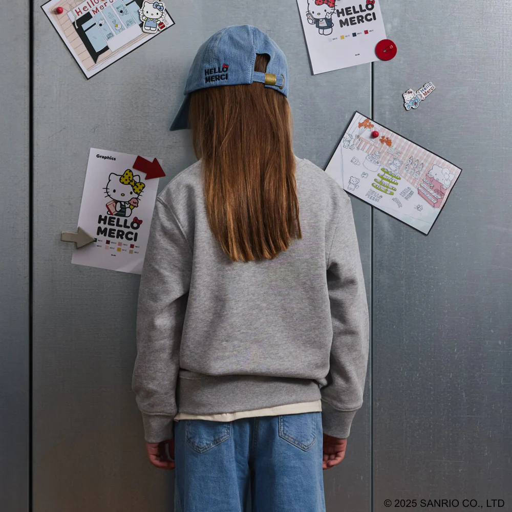 Hello Kitty x Merci  - Sweat Enfant Candide - Gris - Image 2