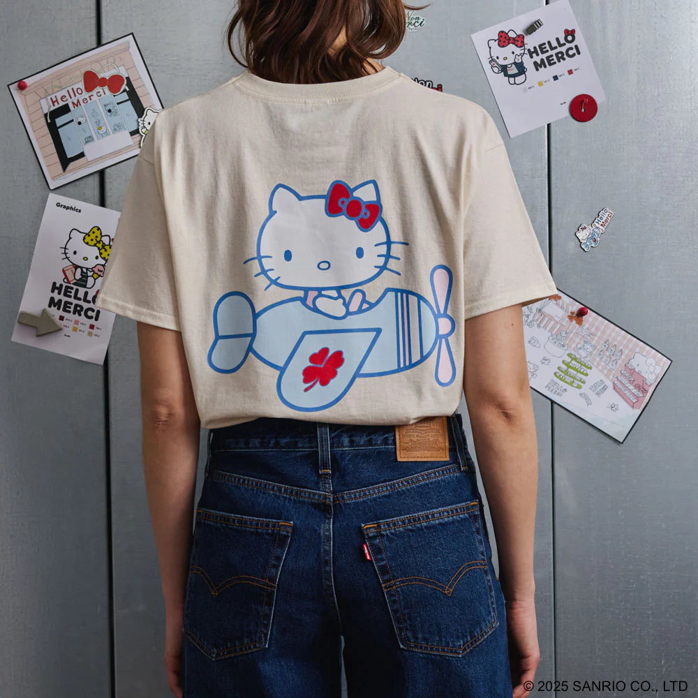 Hello Kitty x Merci - T-Shirt Avion - Ecru - Image 2