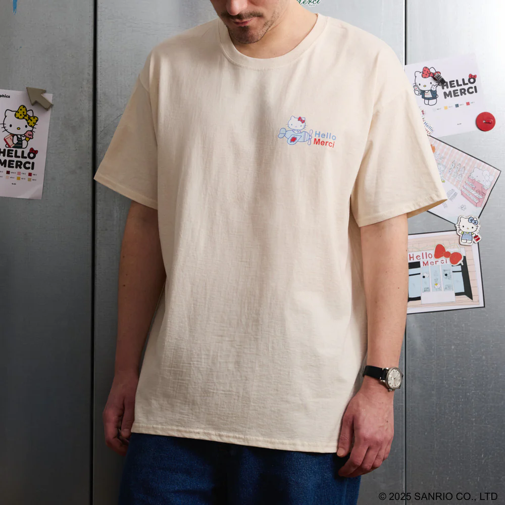 Hello Kitty x Merci - T-Shirt Avion - Ecru - Image 4