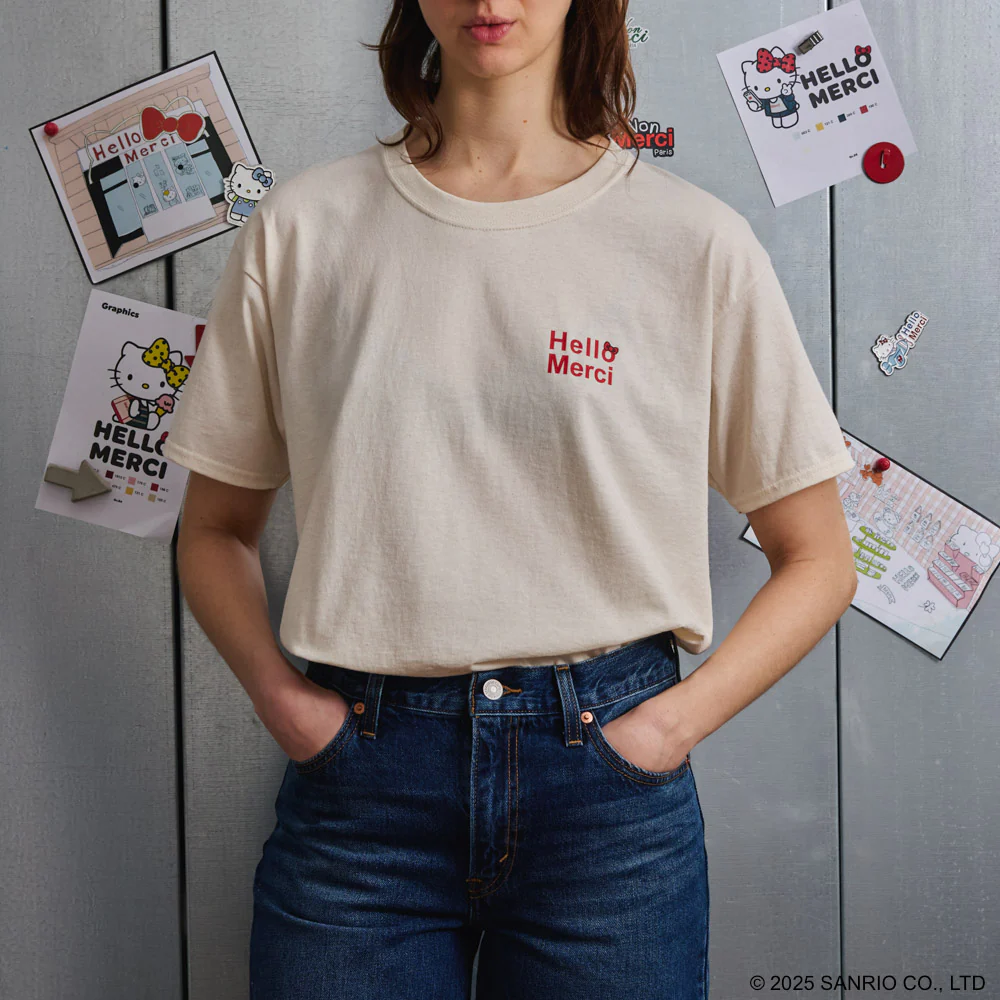Hello Kitty x Merci - T-Shirt Crème Glacée - Ecru