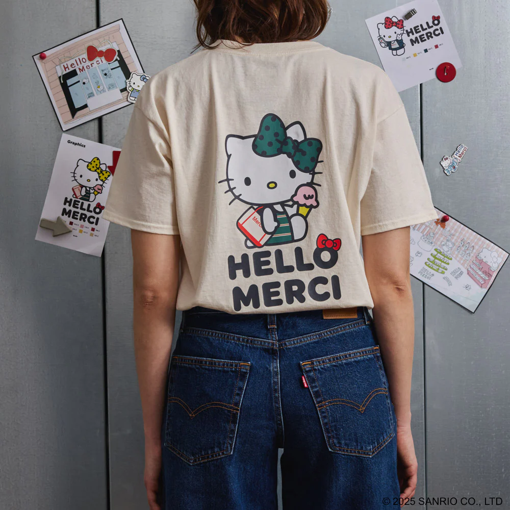 Hello Kitty x Merci - T-Shirt Crème Glacée - Ecru - Image 2