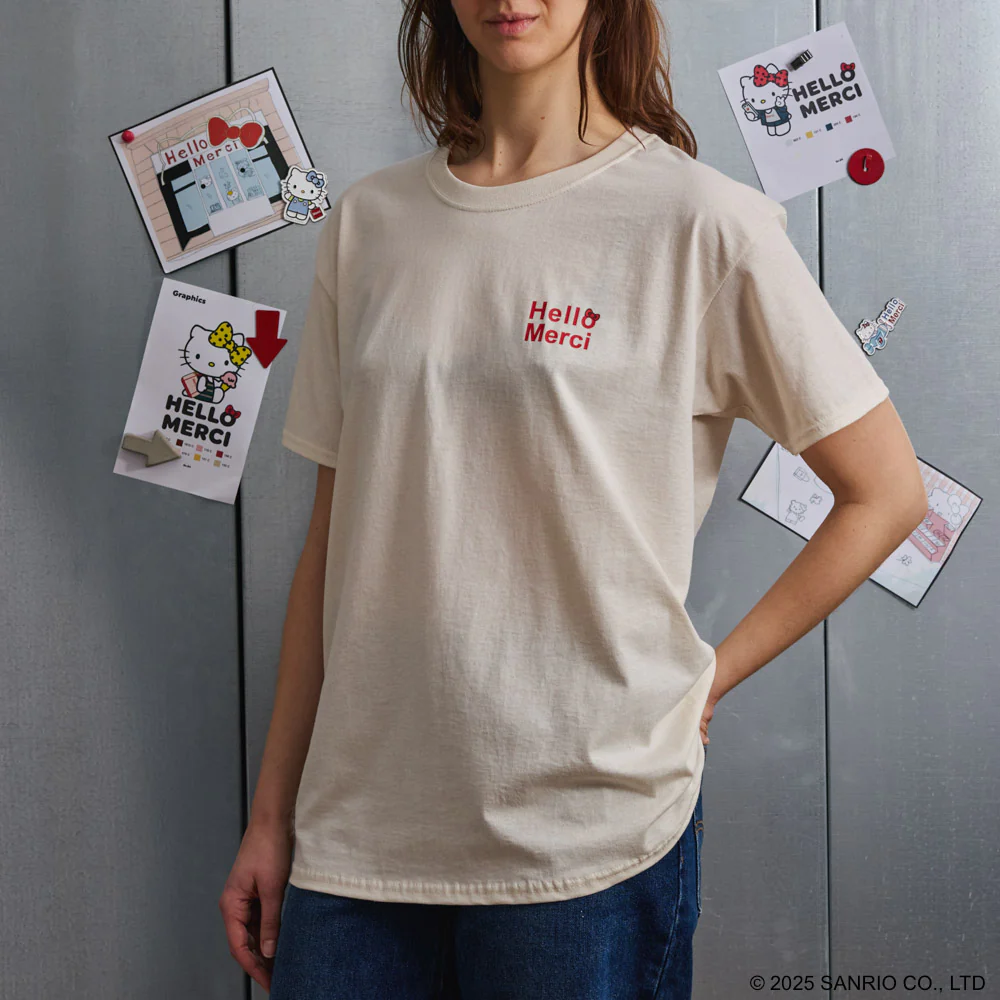 Hello Kitty x Merci - T-Shirt Crème Glacée - Ecru - Image 4
