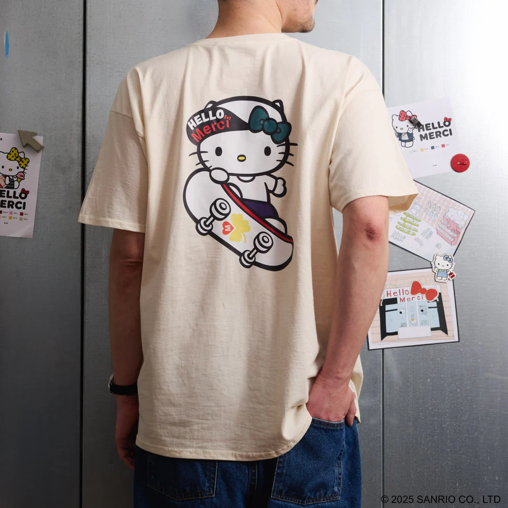 Hello Kitty x Merci - T-Shirt Skate - Ecru - Image 5