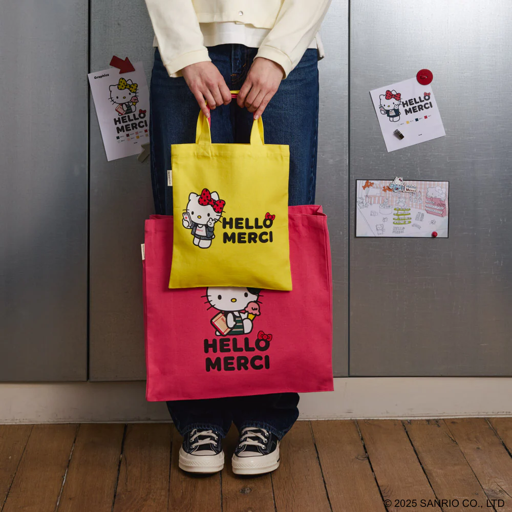 Hello Kitty x Merci  - Tote Bag - Jaune - Image 4
