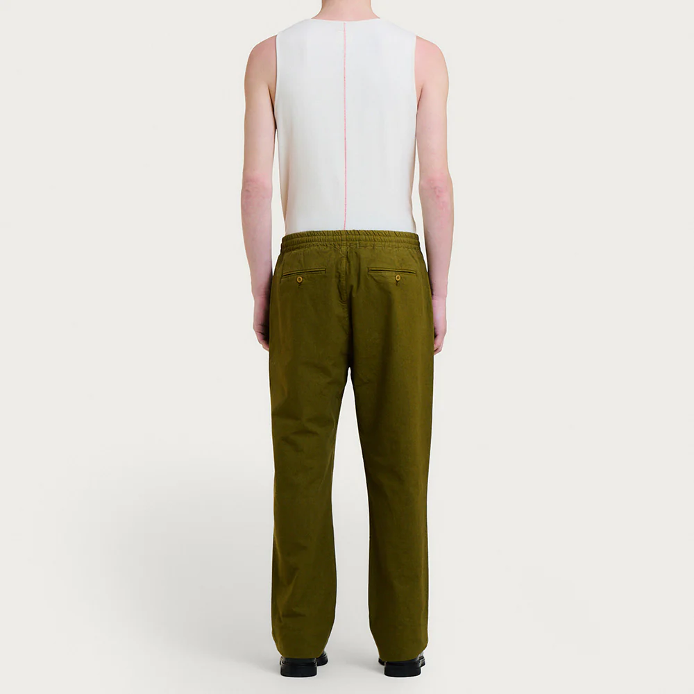 Homecore - Pantalon Maji Bio - Army Khaki - Image 4