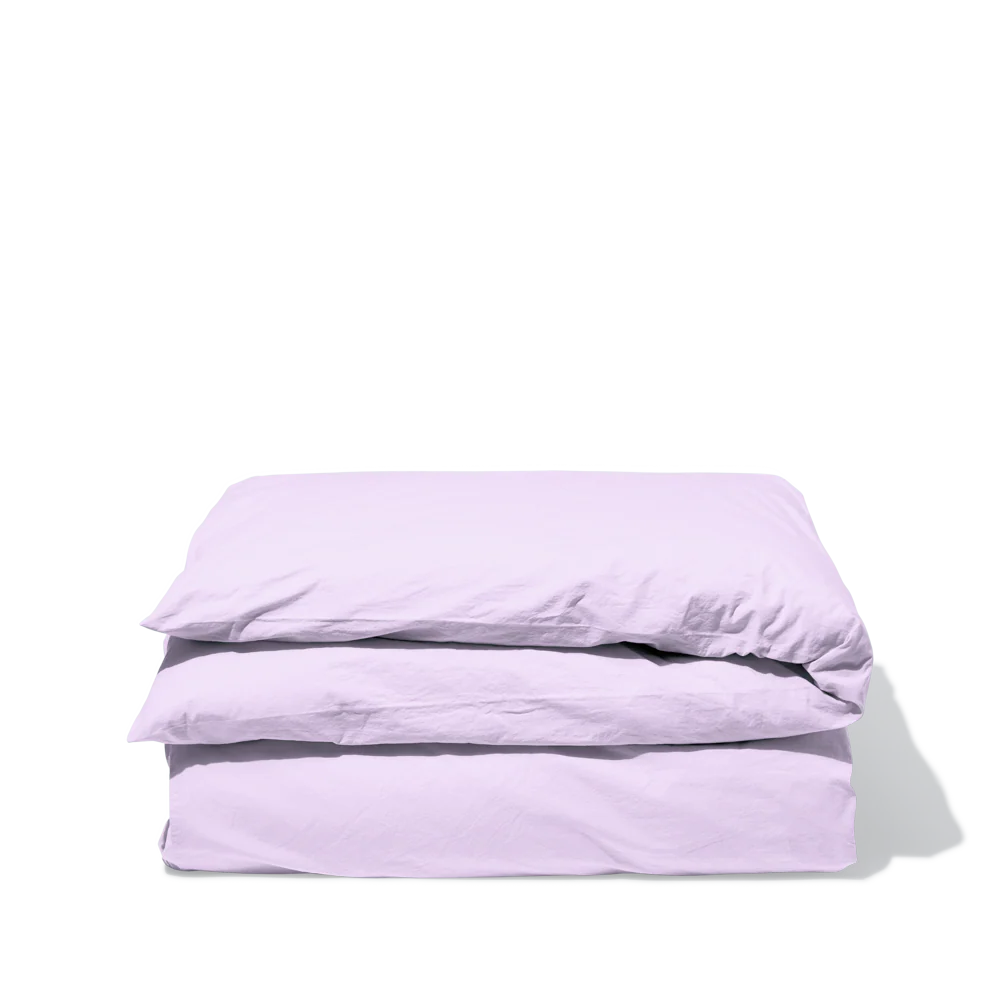 Housse de couette en percale de coton - Lavande - Image 3