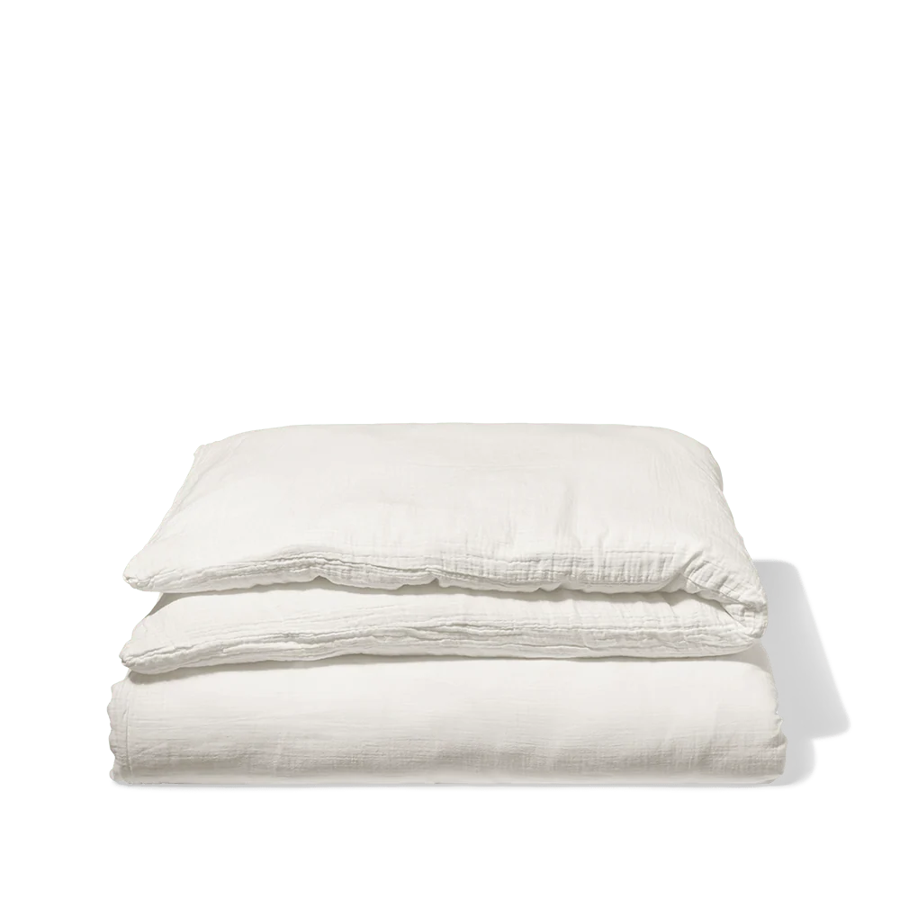 Housse de couette en gaze de coton - Blanc de Meudon - Image 5
