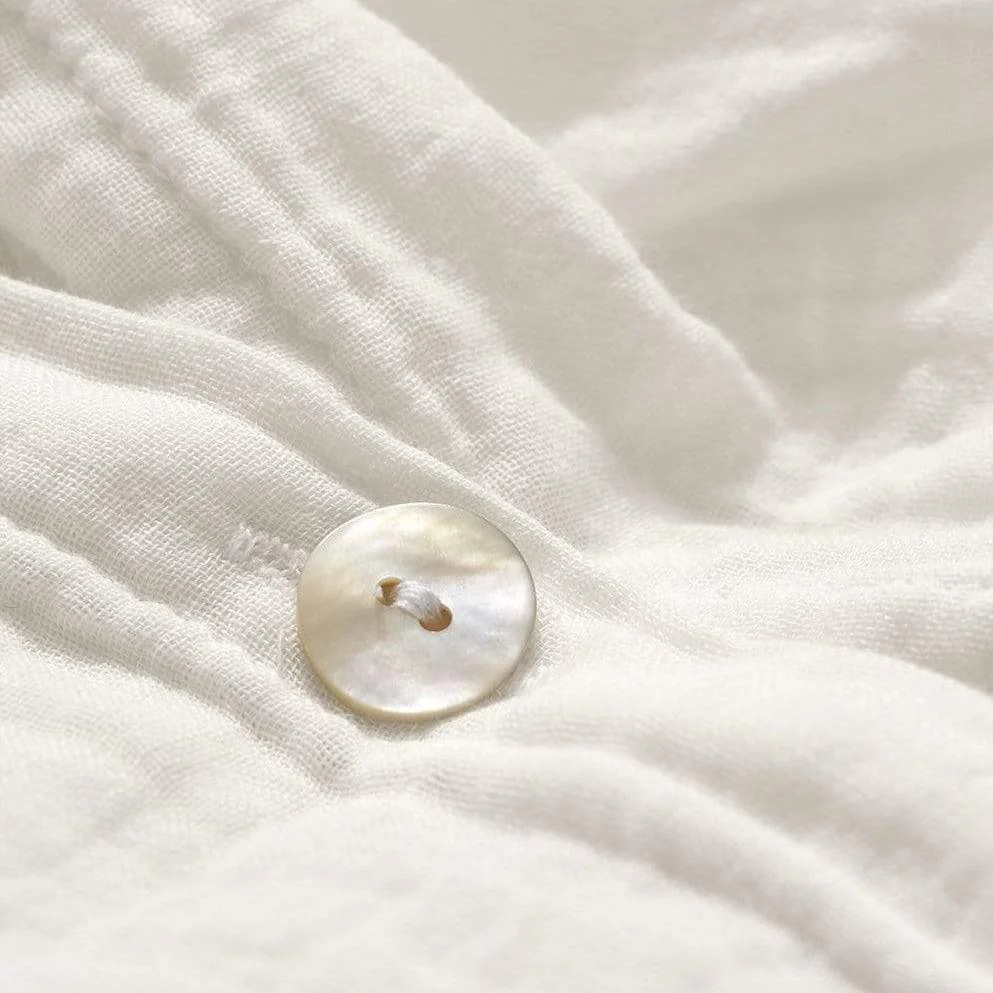 Housse de couette en gaze de coton - Blanc de Meudon - Image 6