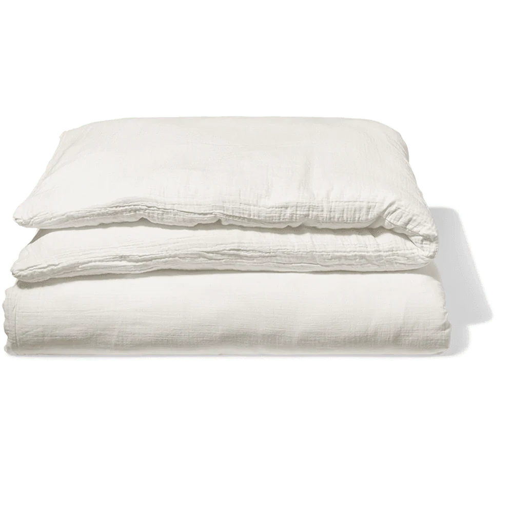 Housse de couette en gaze de coton - Blanc de Meudon - Image 8