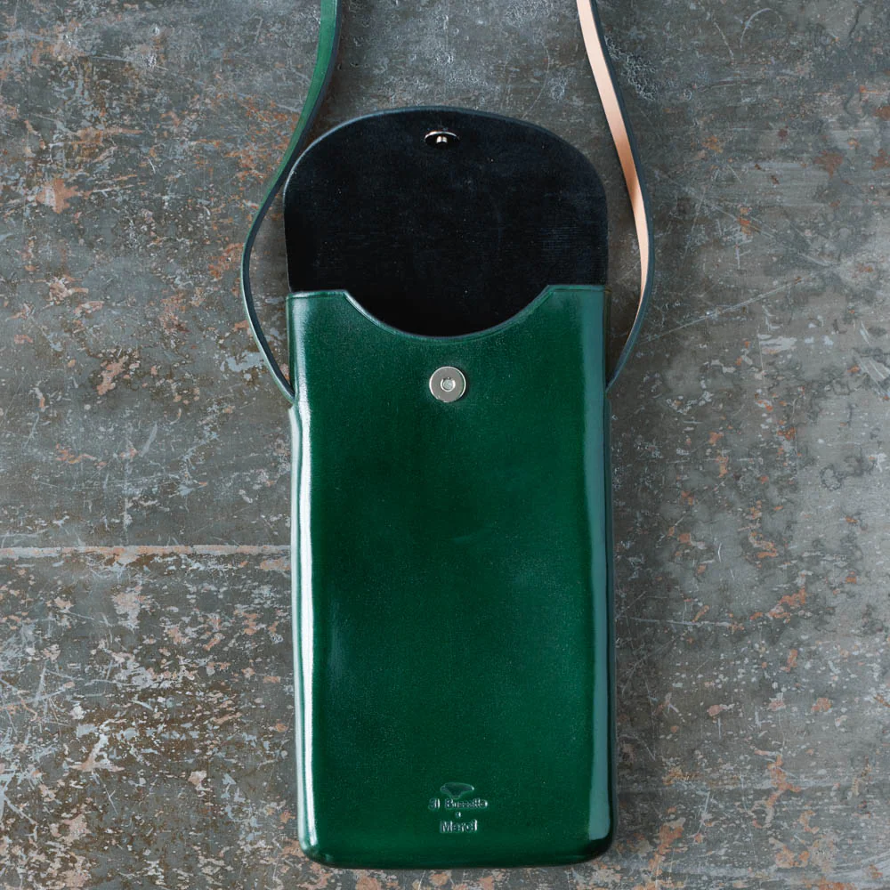 Il Bussetto x Merci - Etui Télephone Crossbody - Vert - Image 3