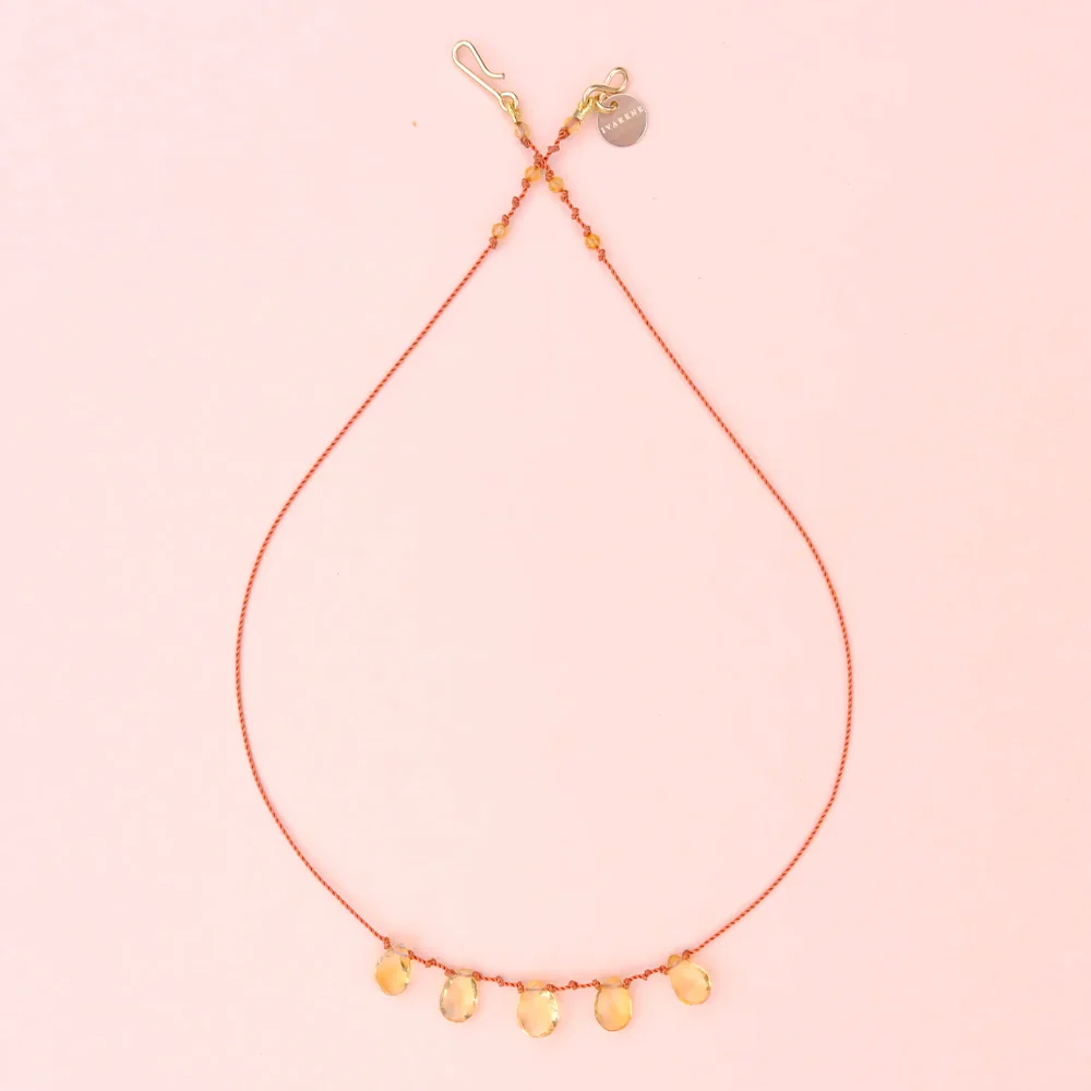 Ivarene - Collier 5 gouttes - Citrine